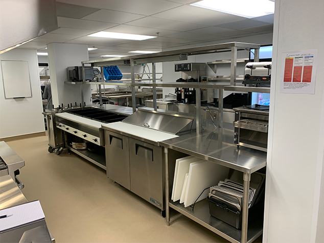 Completed stainless steel kitchen project