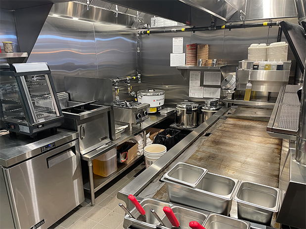 Completed restaurant cookline project