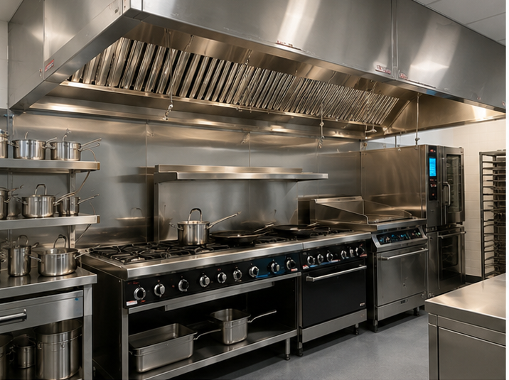 Commercial kitchen project showcase